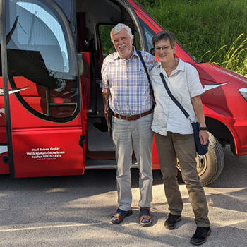 Das Leitungsteam der Ländlefahrten Werner Seiter und Heidrun Müller