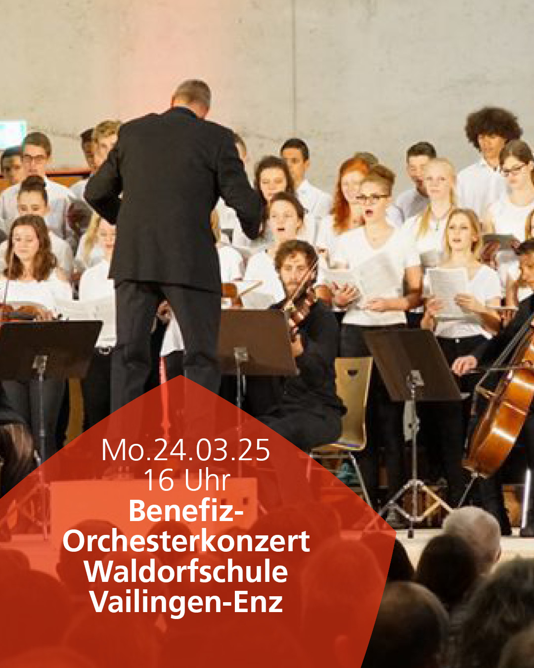 Mo.24.03.2025 Benefizkonzert des Schüler-Orchesters der Waldorfschule Vaihingen-Enz