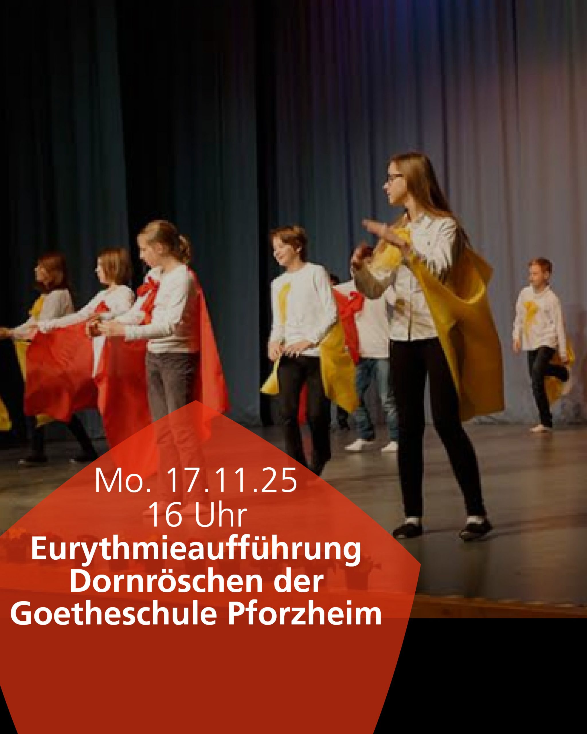 17.11.2025 Eurythmie-Aufführung Dornröschen – Gruppe der Goetheschule Pforzheim