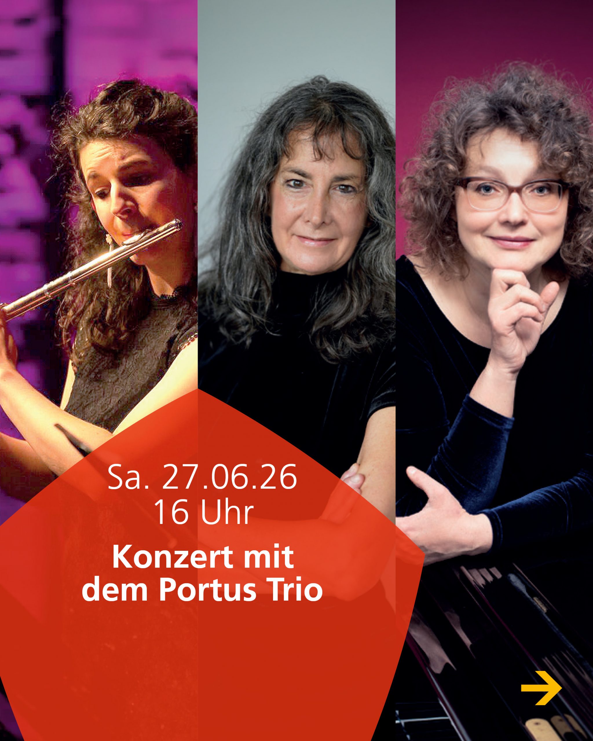 27.06.2026 Konzert mit dem Portus Trio