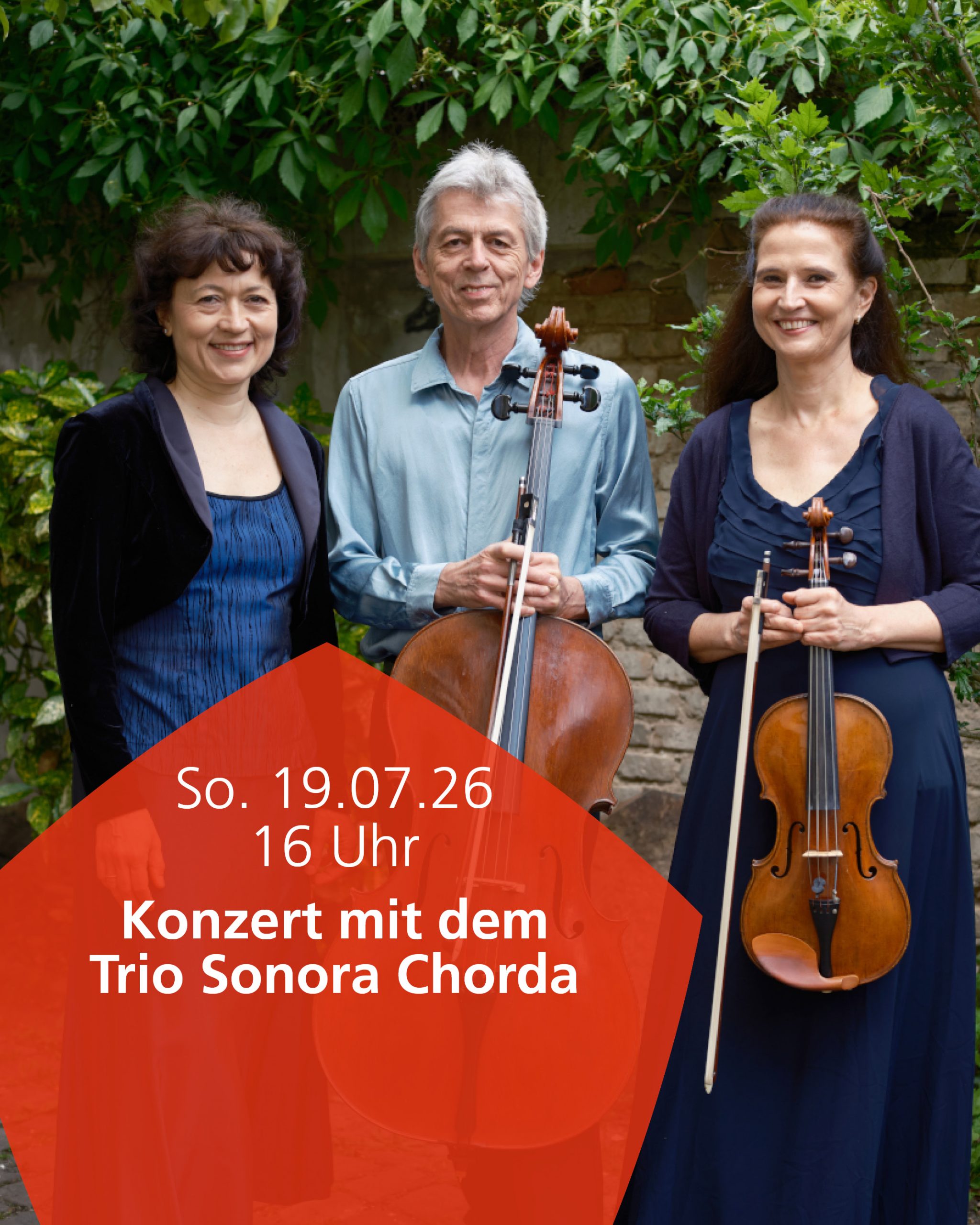 19.07.2026 Konzert mit dem Trio Sonora Chorda