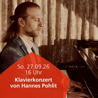 27.09.2026 Klavierkonzert von Hannes Pohlit